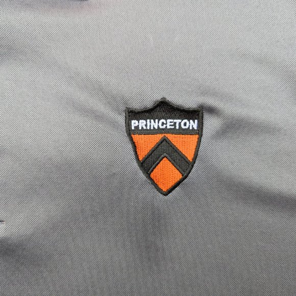 Princeton University Nike Men's Dri-Fit Gray Orange Polo Sz Large EUC - Picture 4 of 7
